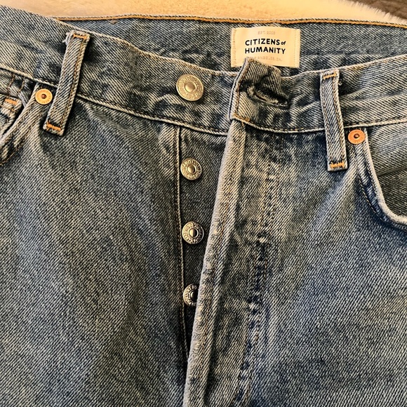 Citizens of Humanity Charlotte high rise straight leg Jean - moondust - Picture 7 of 16